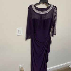 Alex Evenings eggplant dress